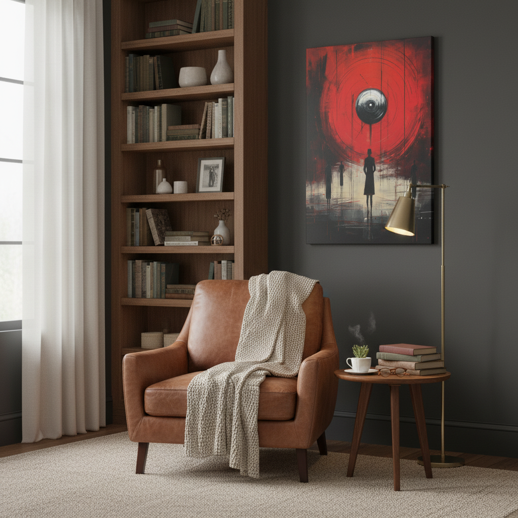 Circle of Fate — Atmospheric Modern Canvas