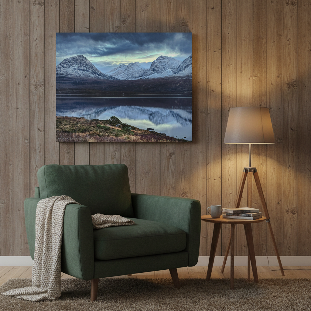 Coigach Canvas Print – Scottish Highlands Wall Art by Photographer Fergus King