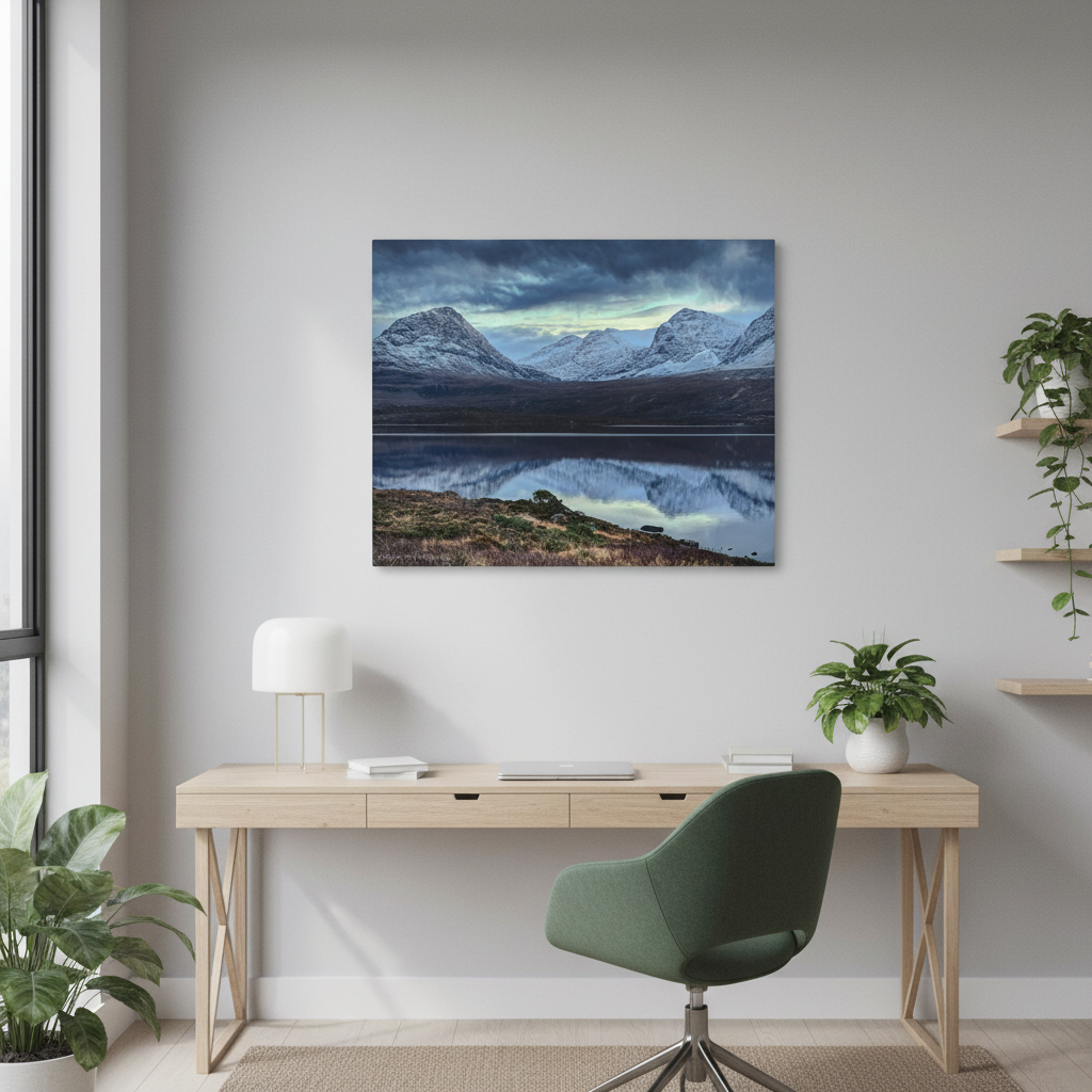 Coigach Canvas Print – Scottish Highlands Wall Art by Photographer Fergus King