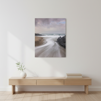 Waves in Motion on the Small Beach — By Photographer Simon Berry
