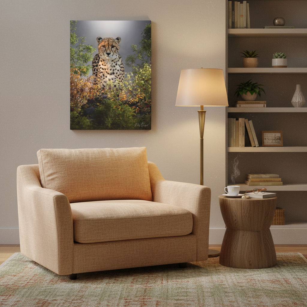 Cheetah in the Thicket — By Photographer Patsy Weingart