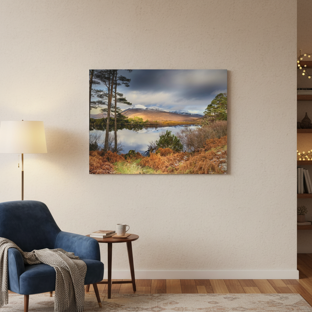 Cul Mor Canvas Print – Scottish Highlands Wall Art by Photographer Fergus King