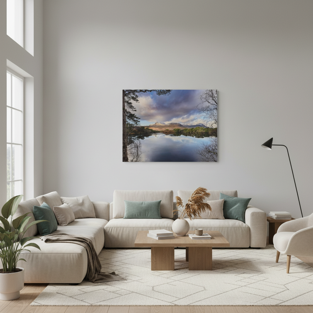 Cul Mor Reflections, Scottish Highlands – Canvas Print by Fergus King