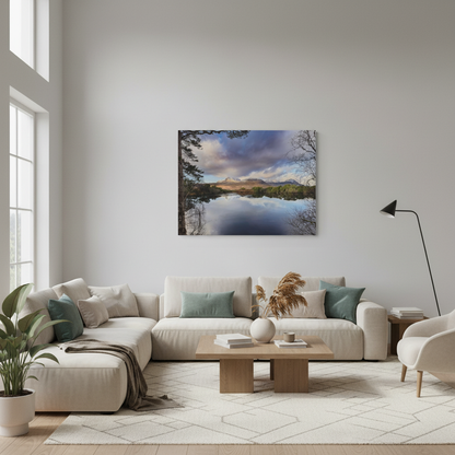 Cul Mor Reflections, Scottish Highlands – Canvas Print by Fergus King