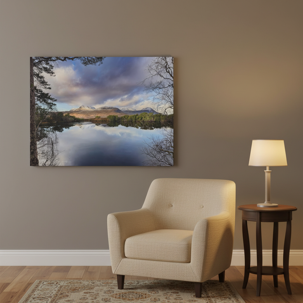 Cul Mor Reflections, Scottish Highlands – Canvas Print by Fergus King