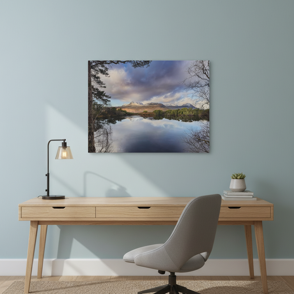 Cul Mor Reflections, Scottish Highlands – Canvas Print by Fergus King