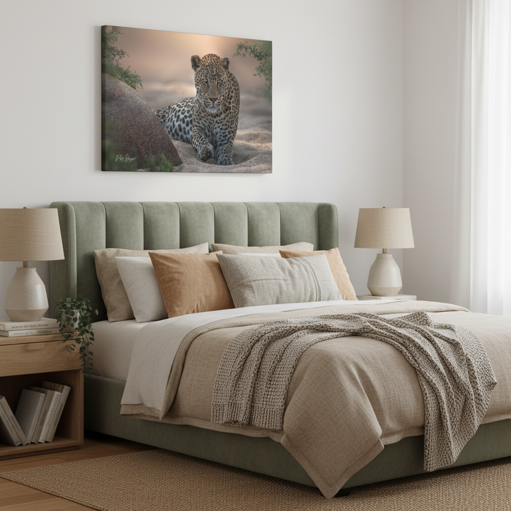 Leopard Resting at Sunset – By Photographer Patsy Weingart