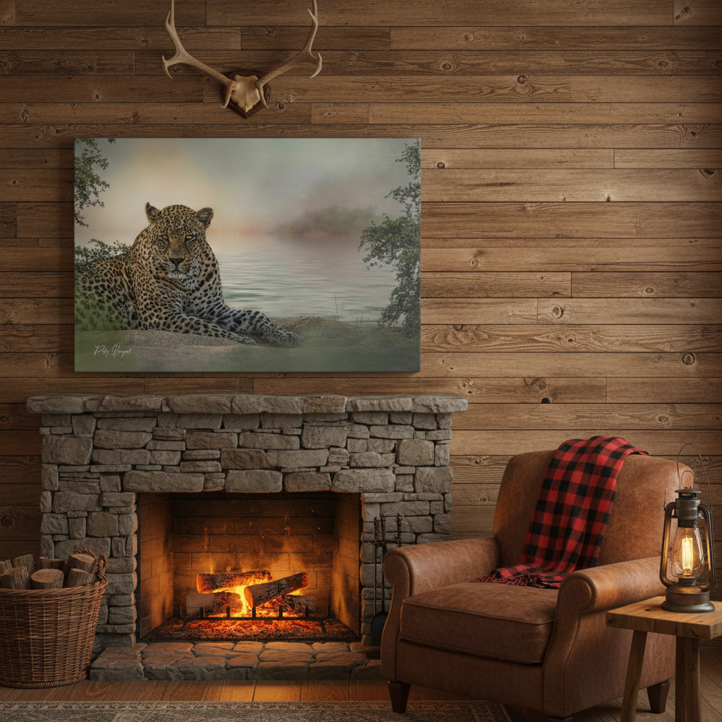 Leopard at the Water’s Edge – By Photographer Patsy Weingart