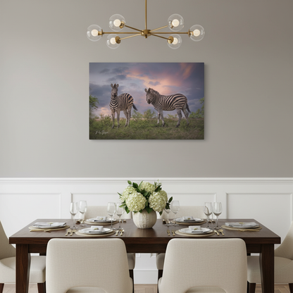 Zebras at Dusk – By Photographer Patsy Weingart