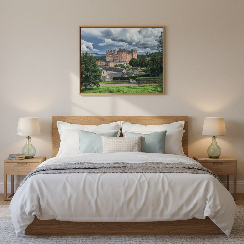 Drumlanrig Castle Canvas Print – by Photographer Fergus King