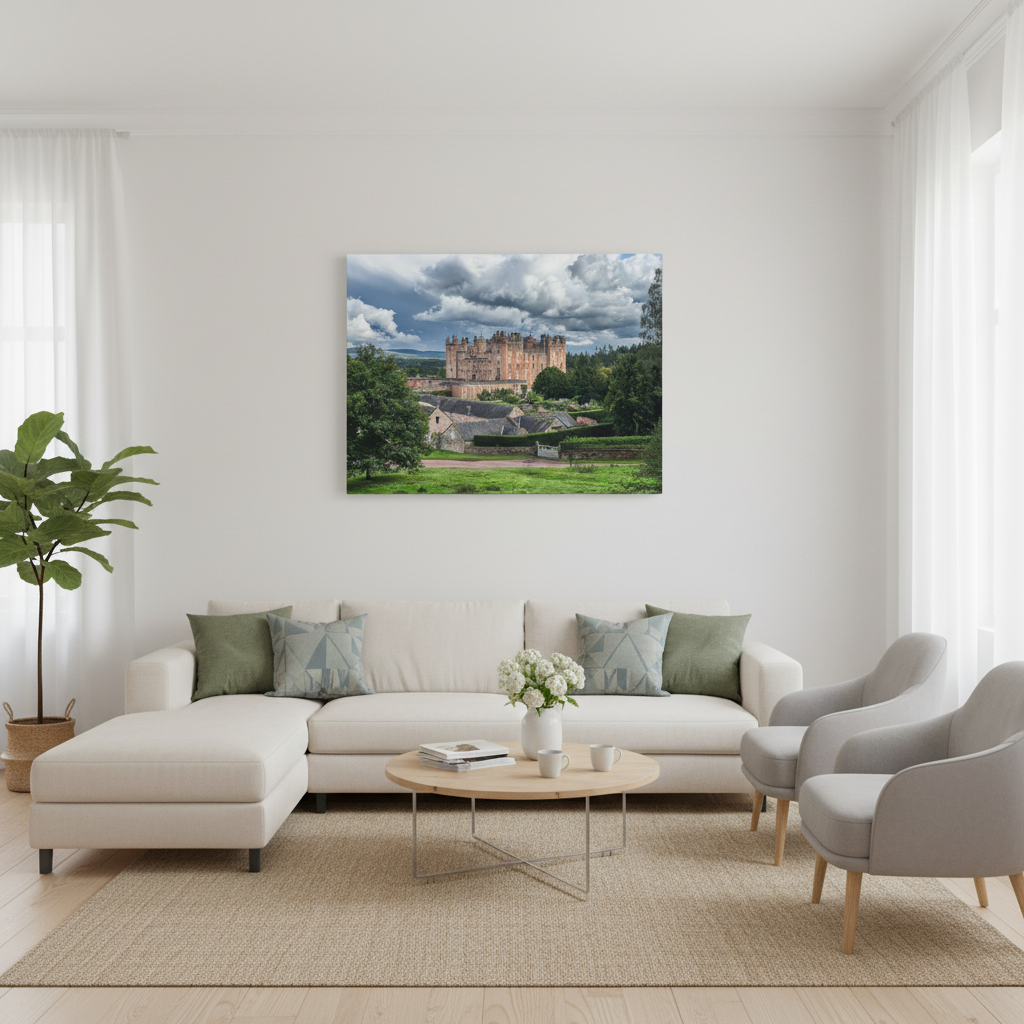 Drumlanrig Castle Canvas Print – by Photographer Fergus King