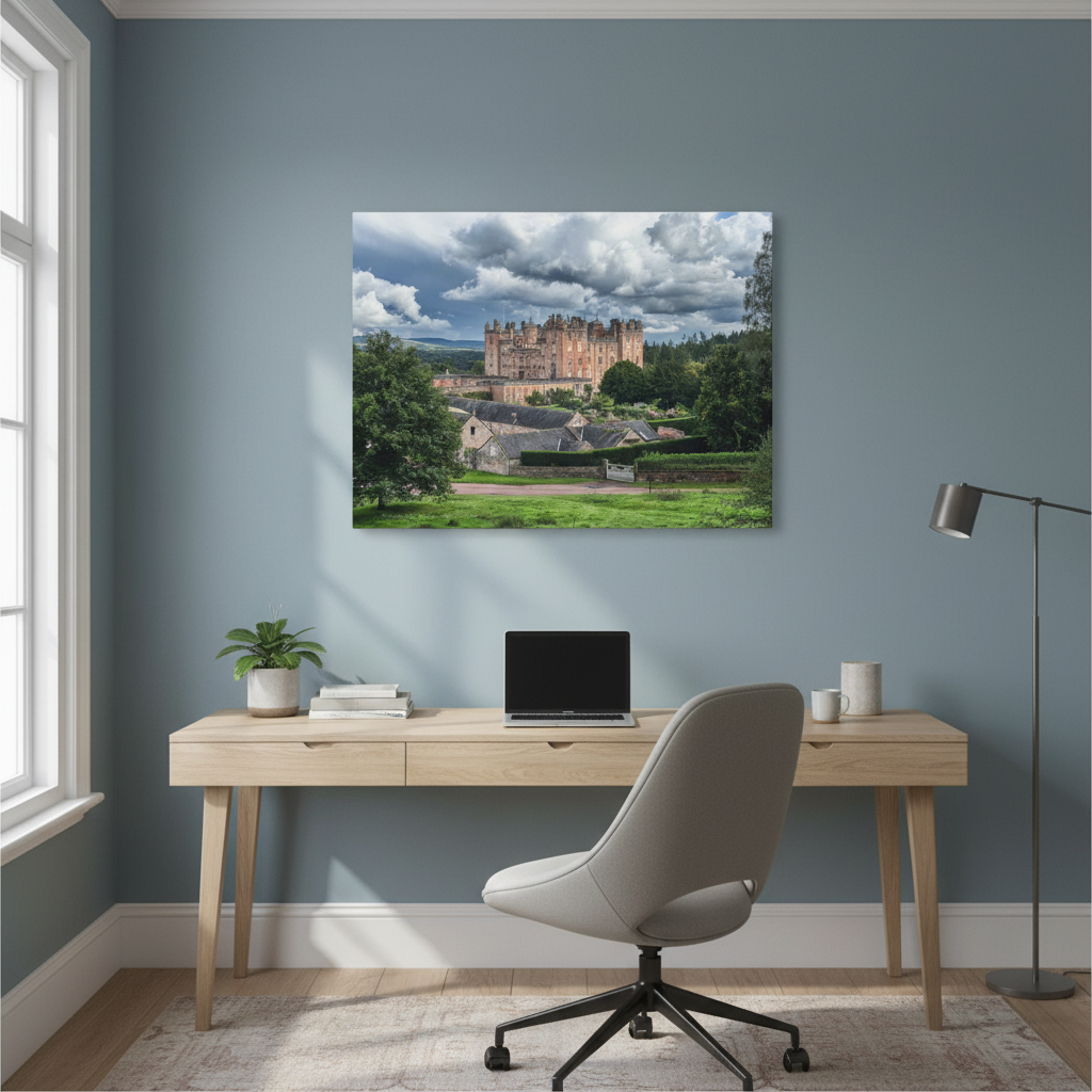 Drumlanrig Castle Canvas Print – by Photographer Fergus King