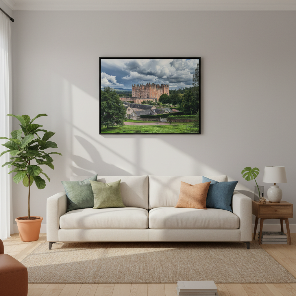 Drumlanrig Castle Canvas Print – by Photographer Fergus King