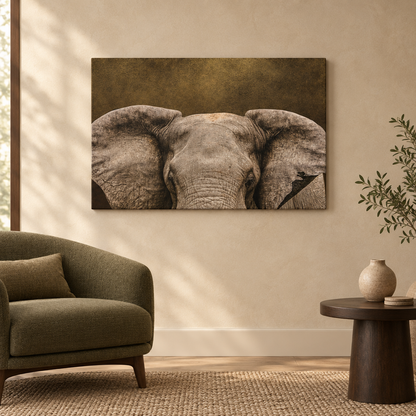 Elephant Portrait in Golden Light — By Photographer Patsy Weingart