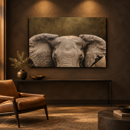 Elephant Portrait in Golden Light — By Photographer Patsy Weingart