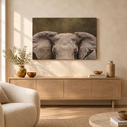 Elephant Portrait in Golden Light — By Photographer Patsy Weingart