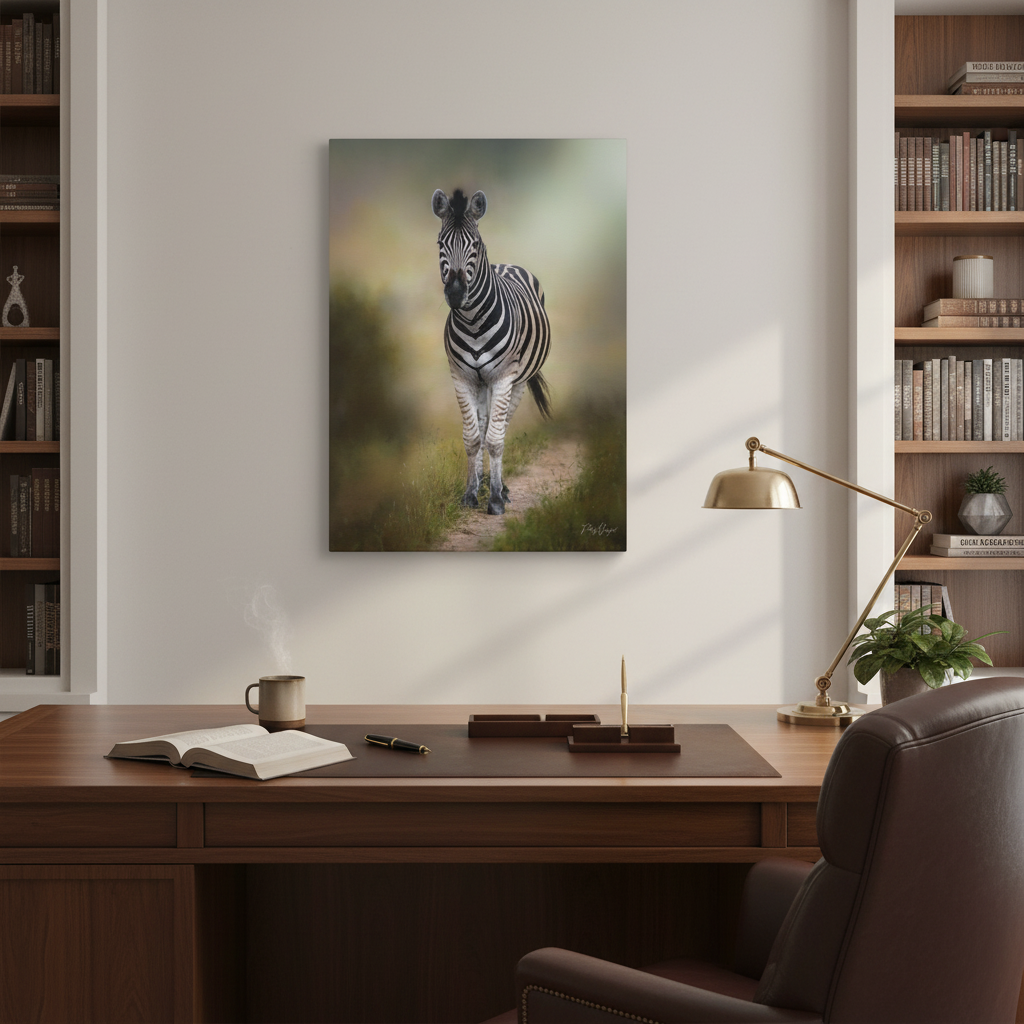 Zebra on the Path – By Photographer Patsy Weingart