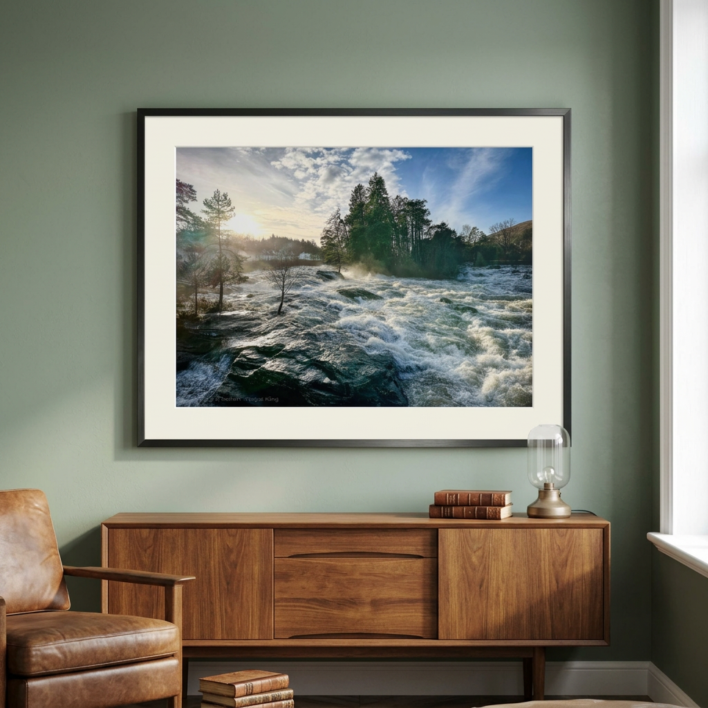 Falls of Dochart Fine Art Print by Photographer Fergus King