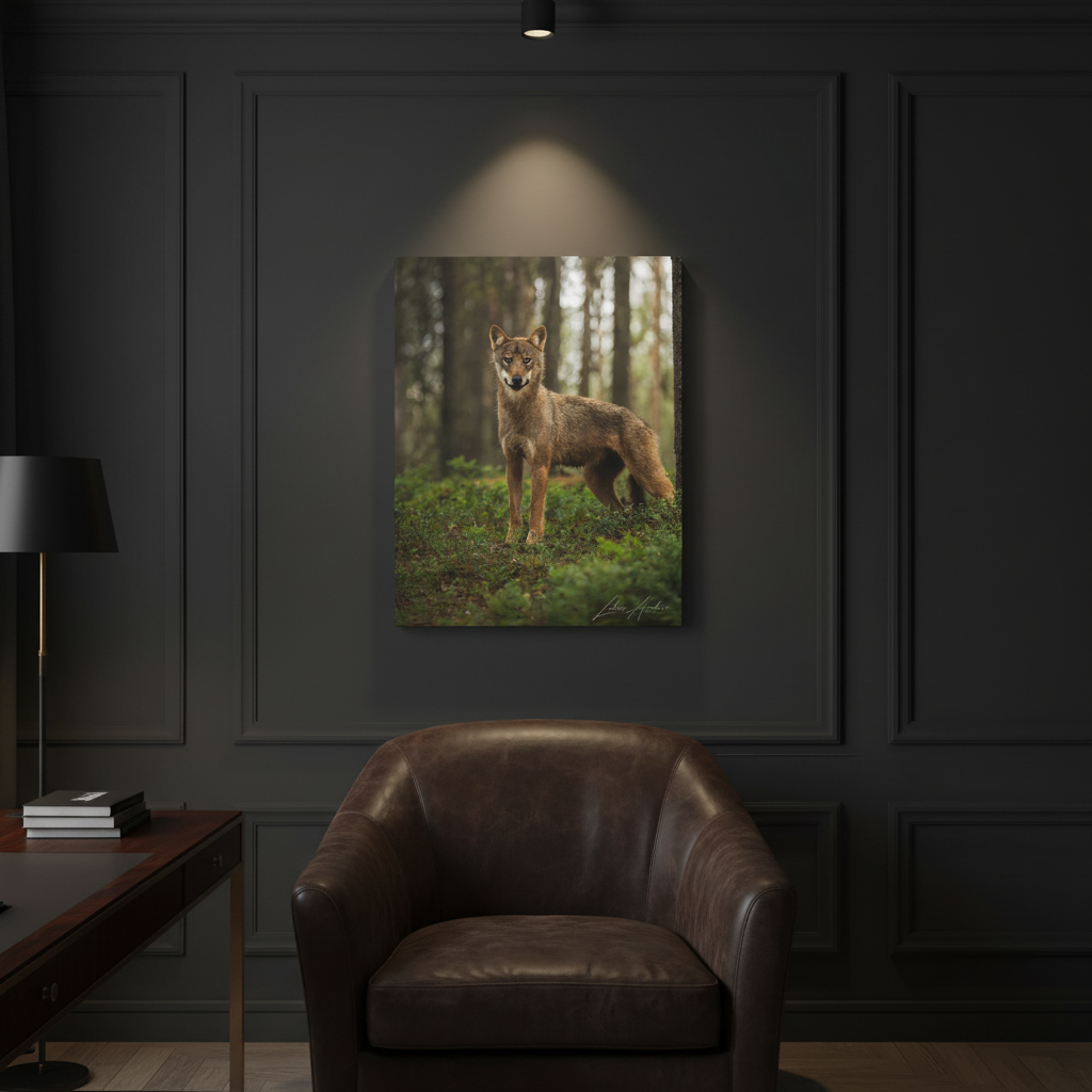 Forest Sentinel, Wild Wolf — By Photographer Lukas Andersen