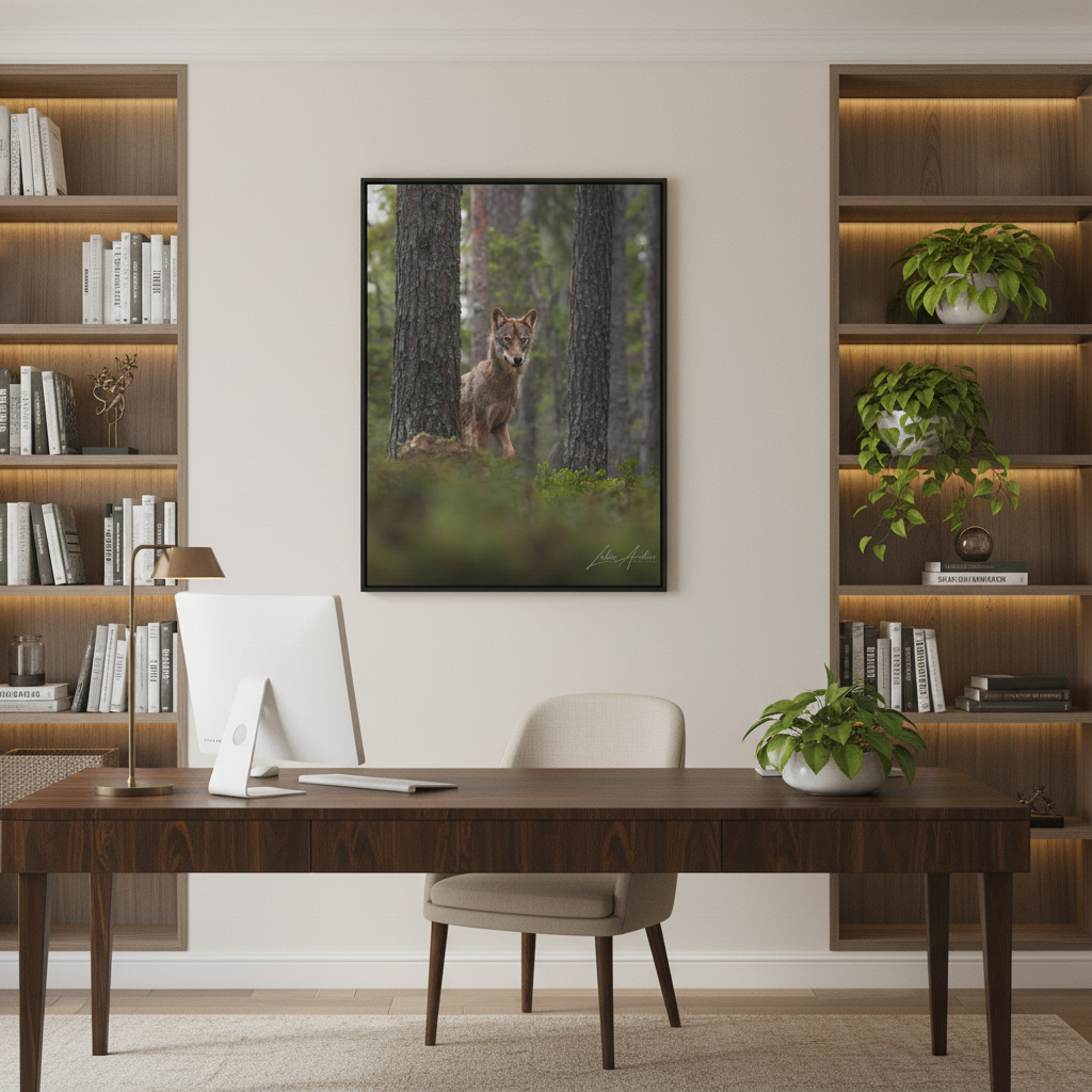 Wolf Among Forest Trees – By Photographer Lukas Andersen