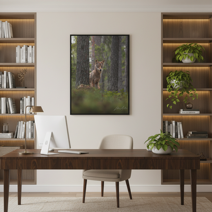 Wolf Among Forest Trees – By Photographer Lukas Andersen