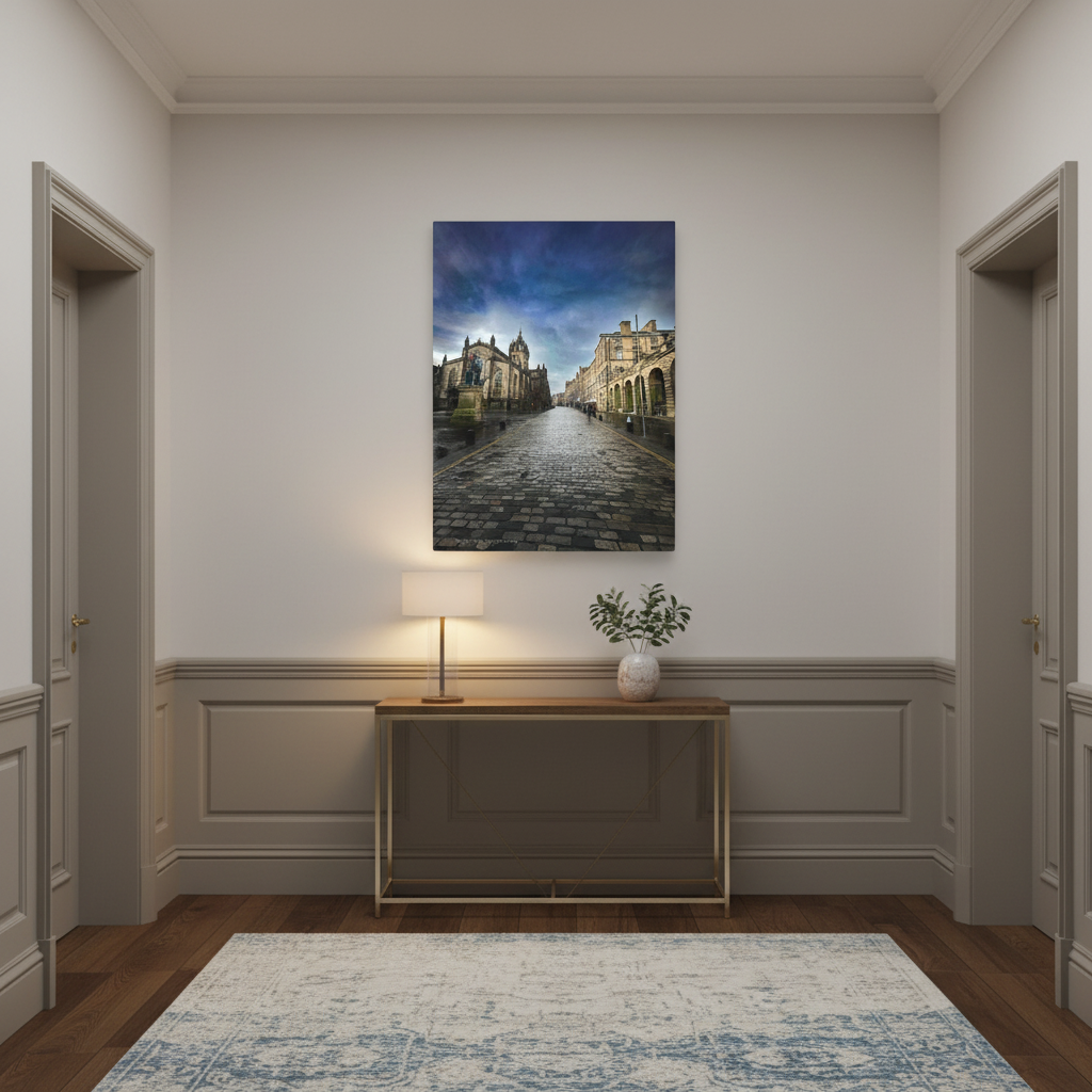 Royal Mile Edinburgh Canvas Print – By Photographer Fergus King