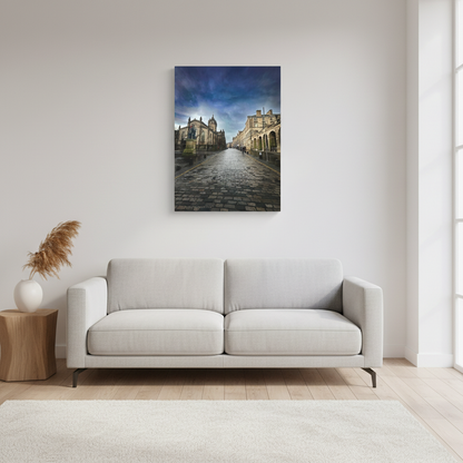 Royal Mile Edinburgh Canvas Print – By Photographer Fergus King