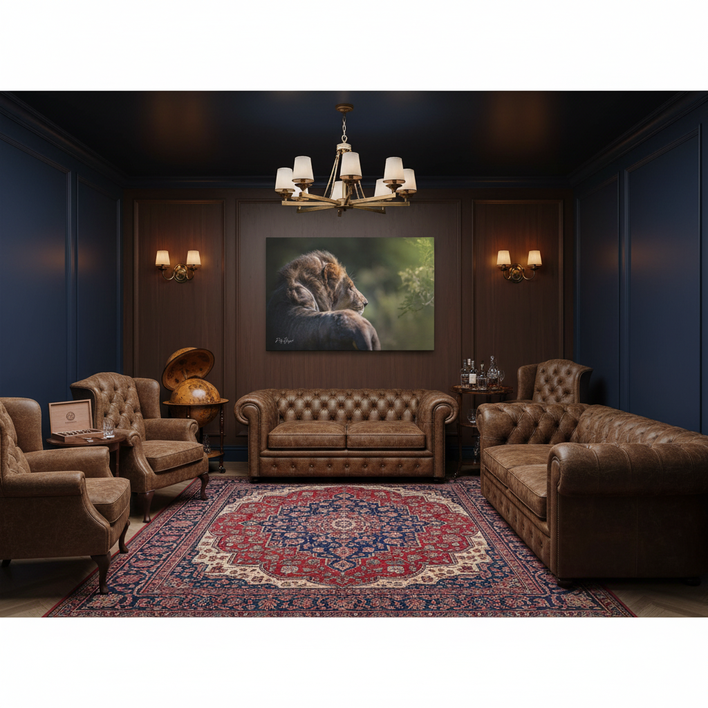 Lion in the Sun’s Glow – By Photographer Patsy Weingart