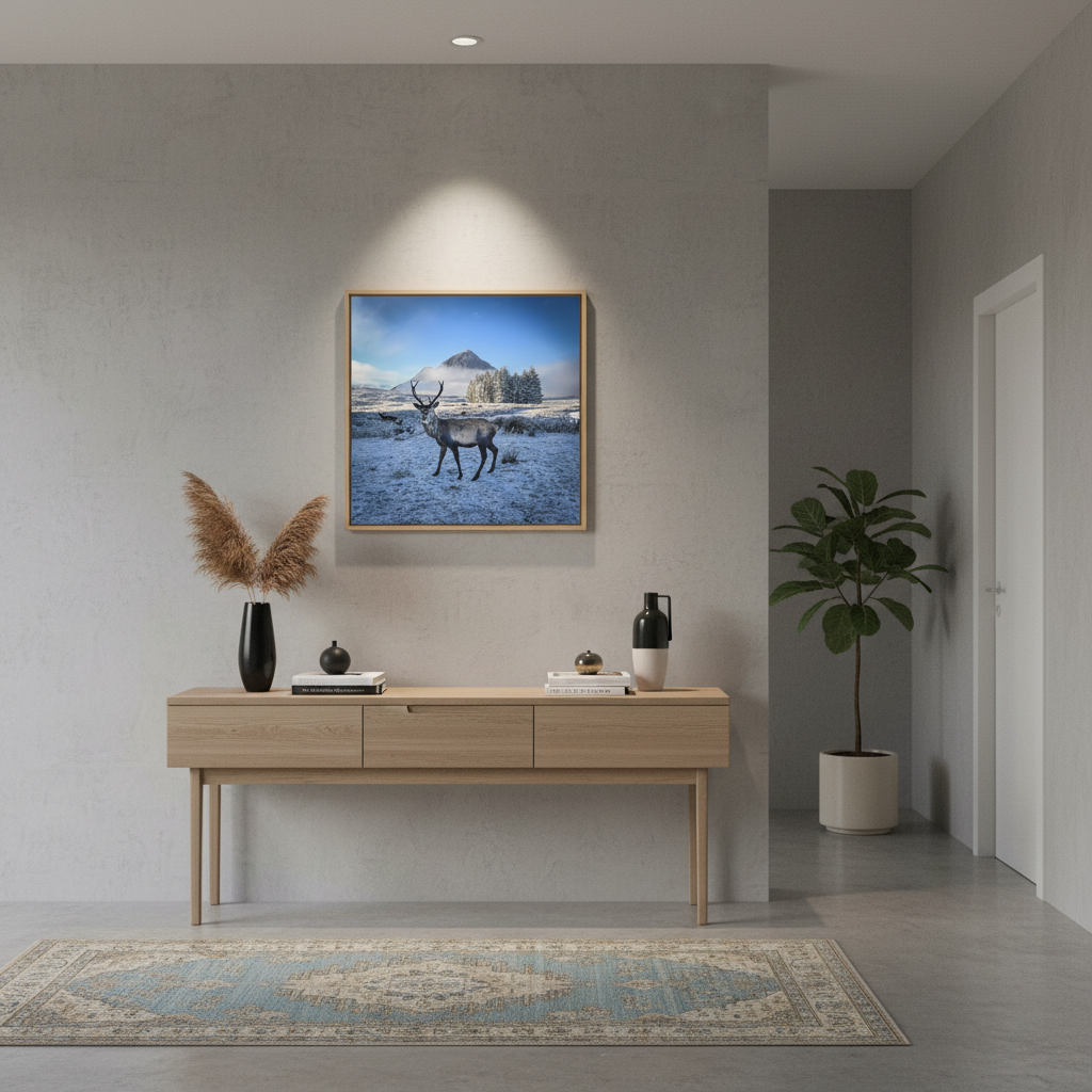 Glen Coe Stag Canvas Print – By Photographer Fergus King
