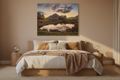 Glen Coe Sunset, Scottish Highlands – Canvas Print by Fergus King