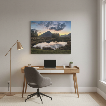 Glen Coe Sunset, Scottish Highlands – Canvas Print by Fergus King