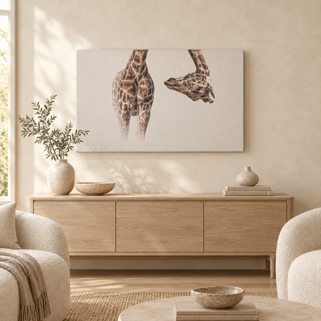 Graceful Giraffe Bend — By Photographer Patsy Weingart
