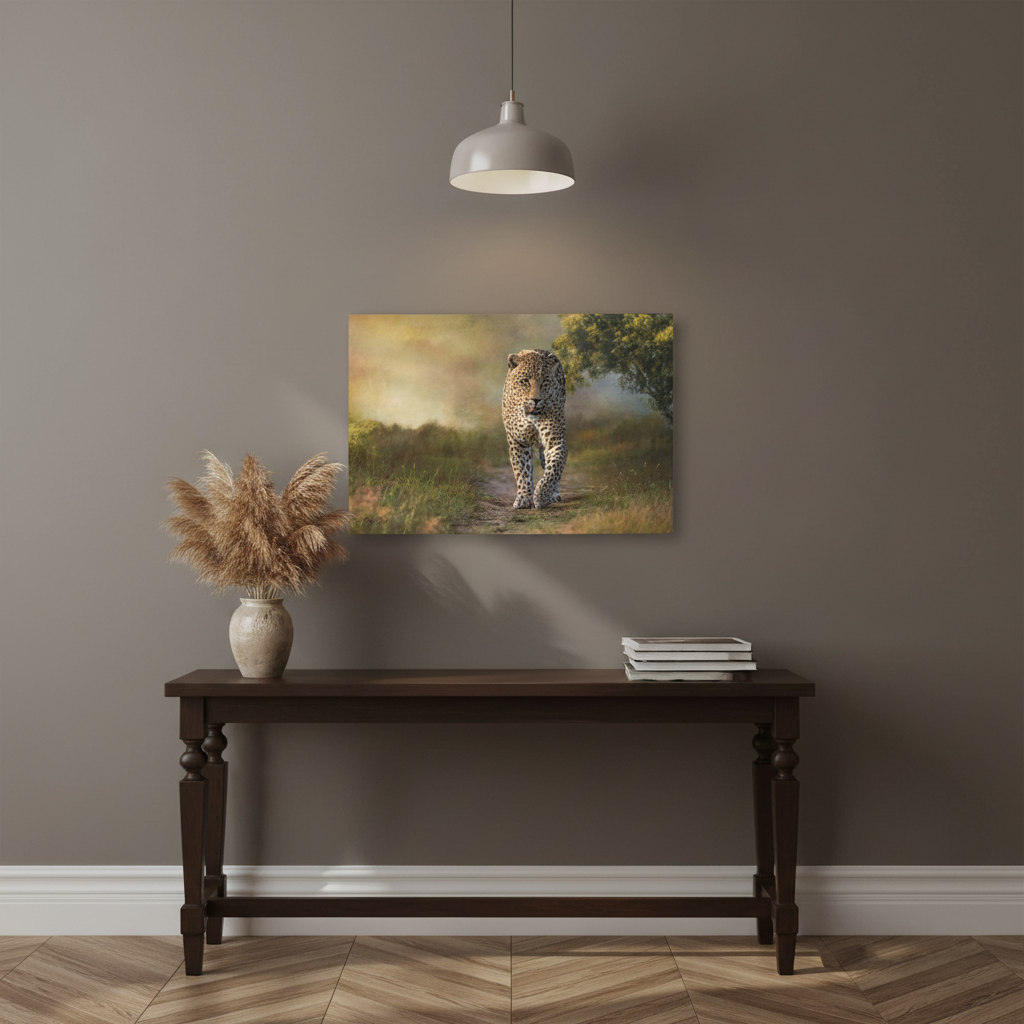 Dominant Male Leopard on the Path – By Photographer Patsy Weingart