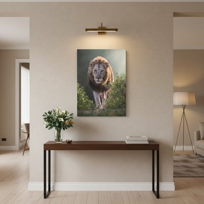 King of the Wild – Lion Canvas Print by Photographer Patsy Weingart