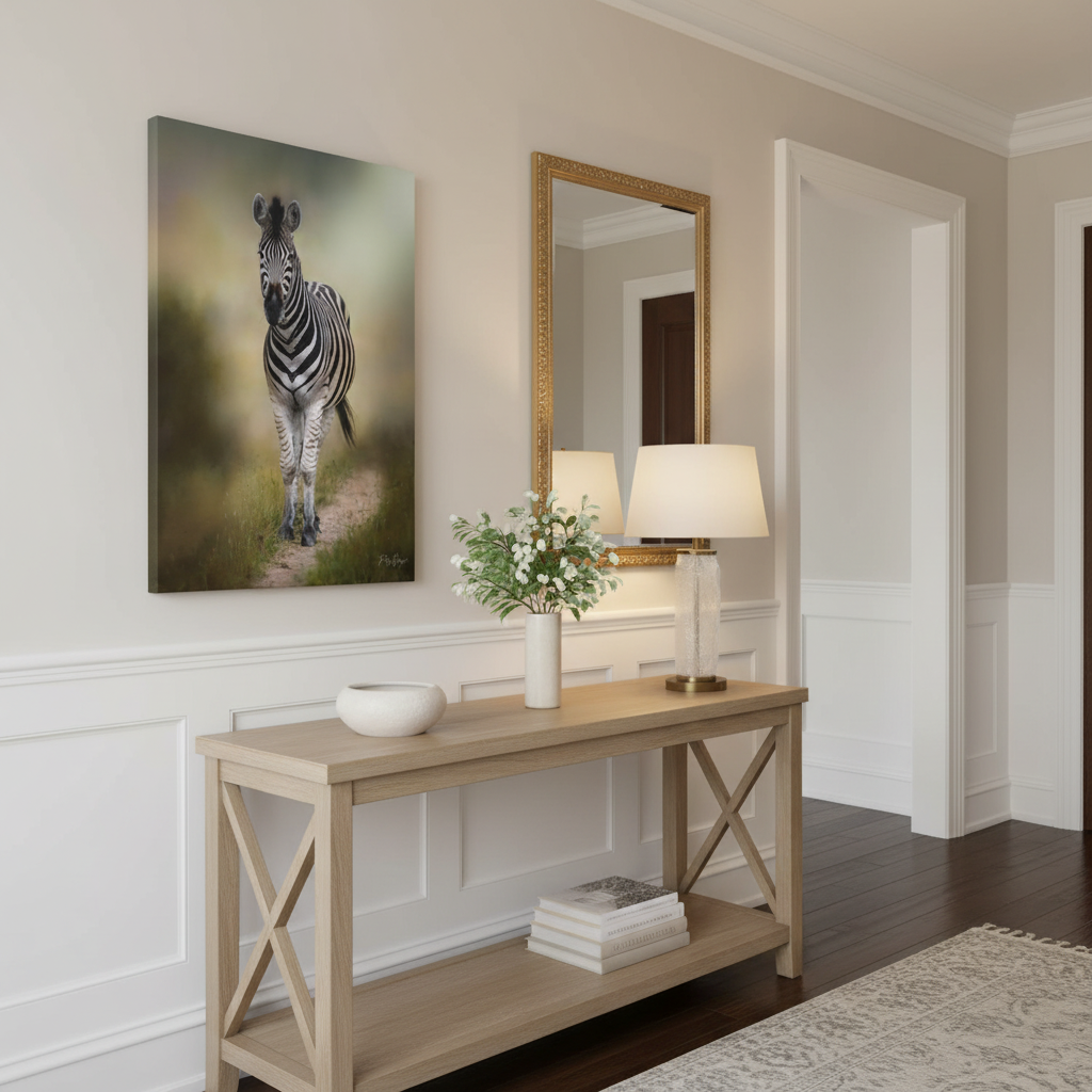 Zebra on the Path – By Photographer Patsy Weingart