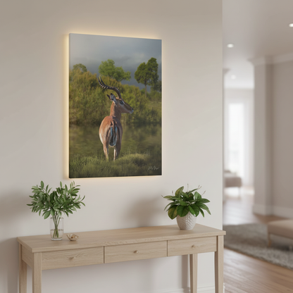 Silent Watch – Impala at the Water’s Edge by Photographer Patsy Weingart