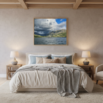 Inverie Sailboat canvas print – By photographer Fergus King