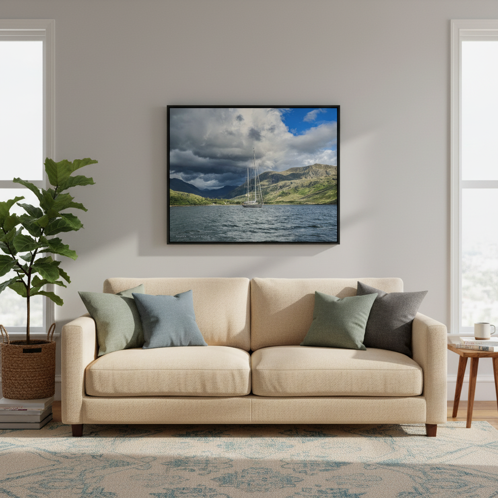 Inverie Sailboat canvas print – By photographer Fergus King