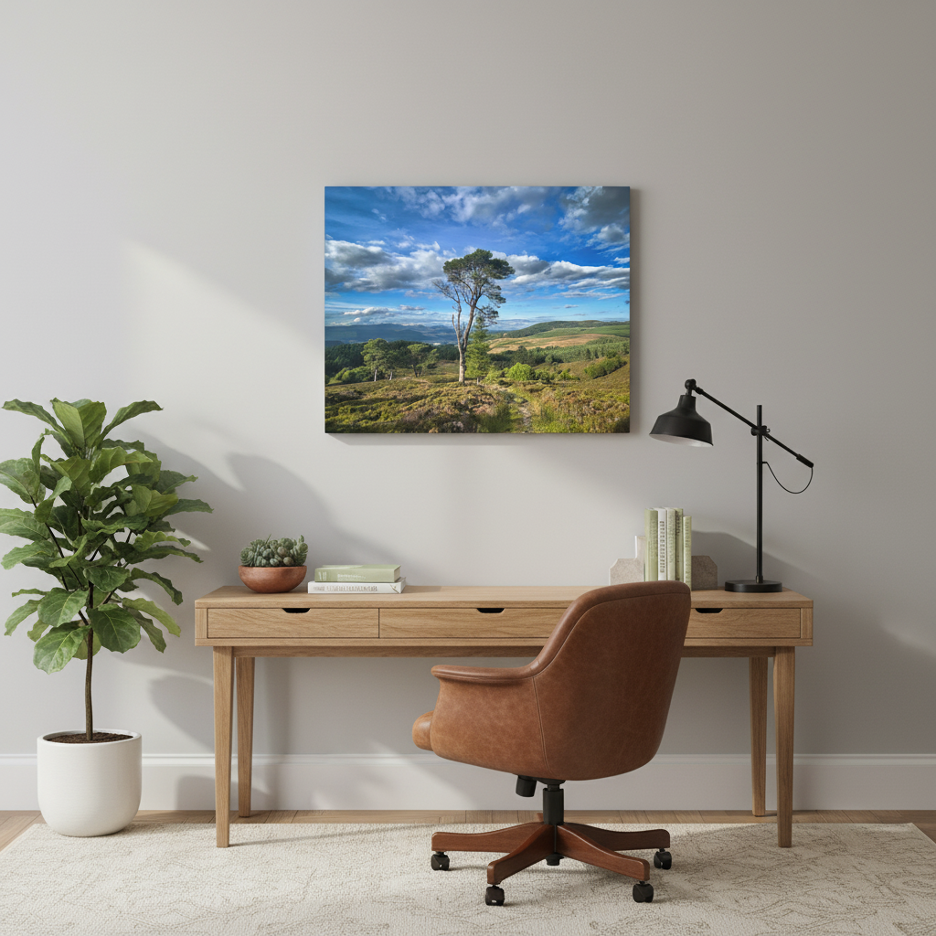 Kenmore Hill Canvas Print – By Photographer Fergus King | Scottish Highlands Landscape Wall Art