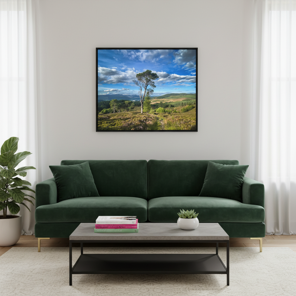 Kenmore Hill Canvas Print – By Photographer Fergus King | Scottish Highlands Landscape Wall Art