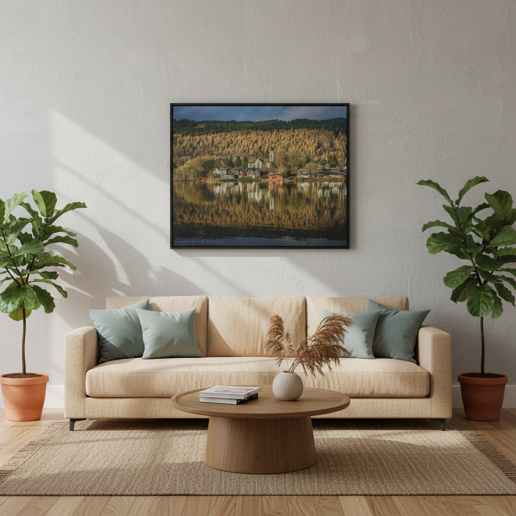 Kenmore Village Canvas Print – Scottish Highlands Wall Art by Photographer Fergus King