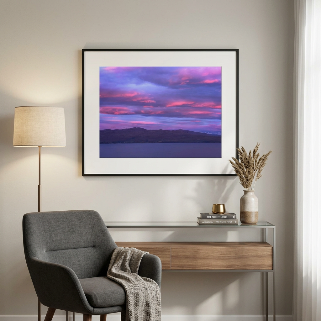 Knoydart Twilight Fine Art Print | By Photographer Fergus King
