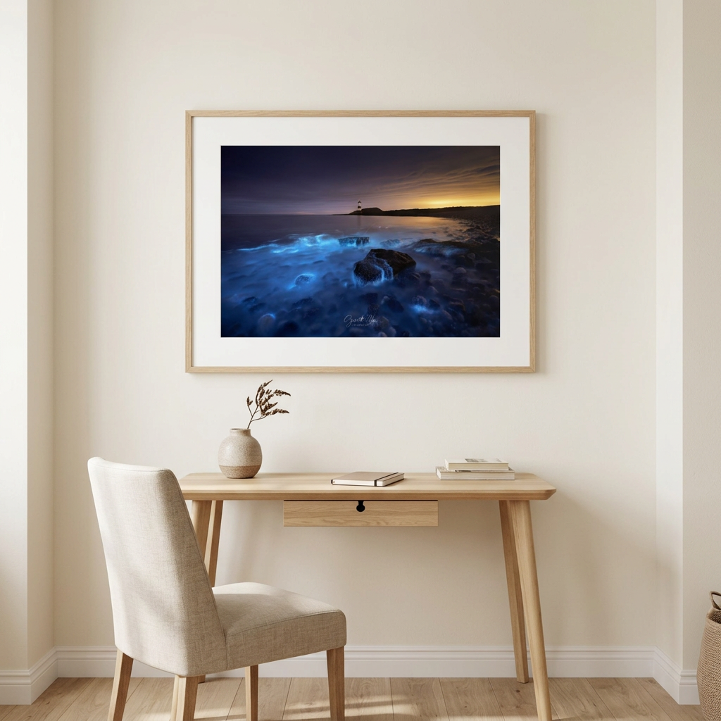 Bioluminescent Anglesey Fine Art Print | By Photographer Gareth Mon Jones