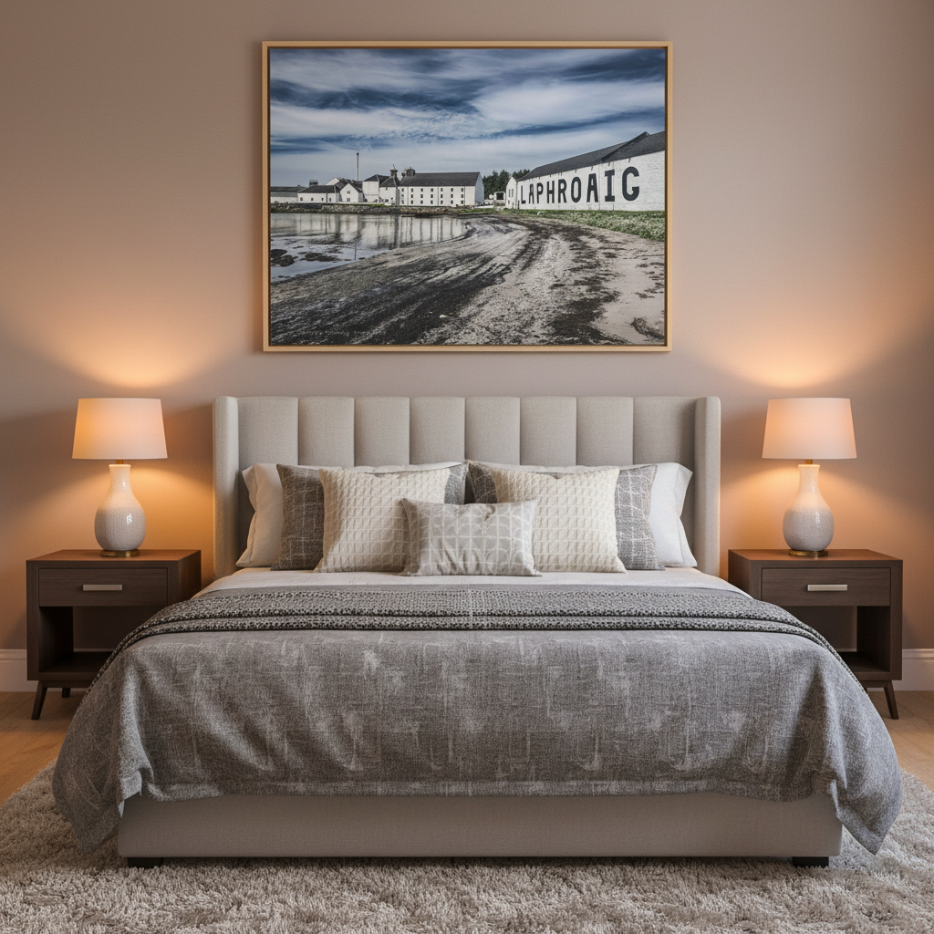 Laphroaig Distillery Canvas Print – By Photographer Fergus King