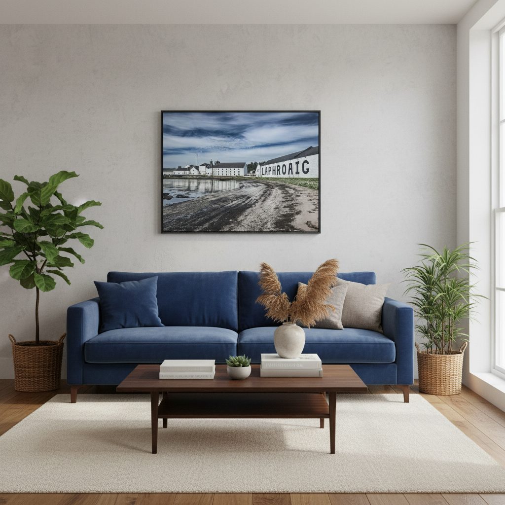 Laphroaig Distillery Canvas Print – By Photographer Fergus King