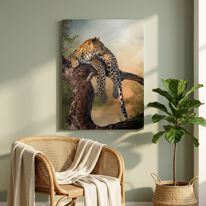 Leopard at Rest Canvas Print | By Photographer Patsy Weingart