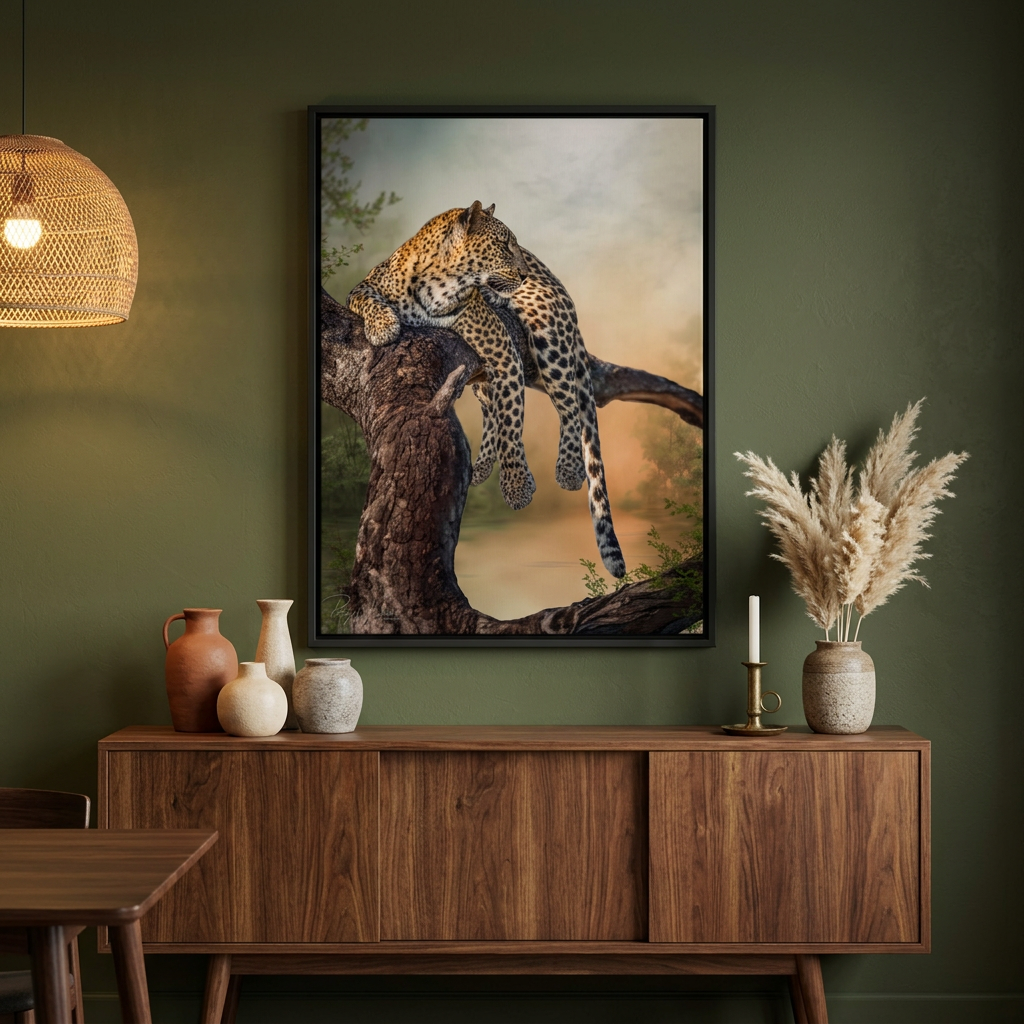 Leopard at Rest Canvas Print | By Photographer Patsy Weingart