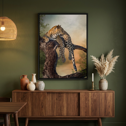 Leopard at Rest Canvas Print | By Photographer Patsy Weingart