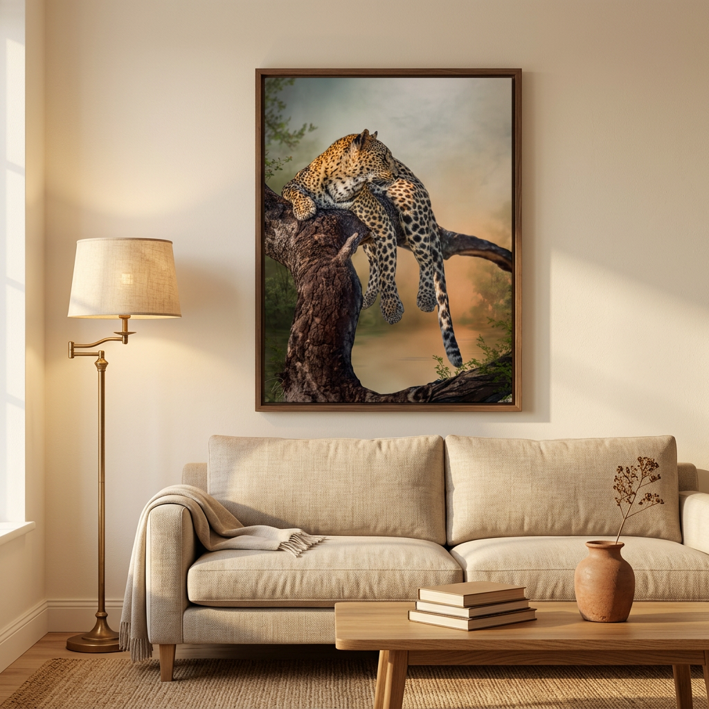 Leopard at Rest Canvas Print | By Photographer Patsy Weingart
