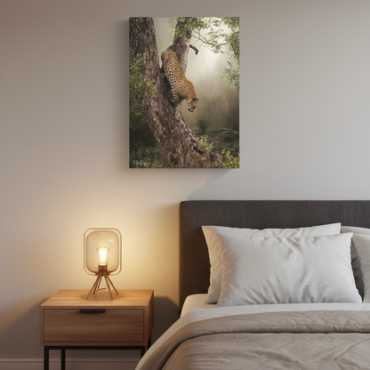 Leopard in Descent — By Photographer Patsy Weingart